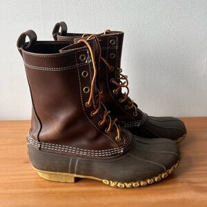 L.L. Bean Men’s Bean Duck Boots, 10” Tall, Men’s Size 9